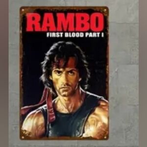 Rambo Movie Decorative Tin Sign